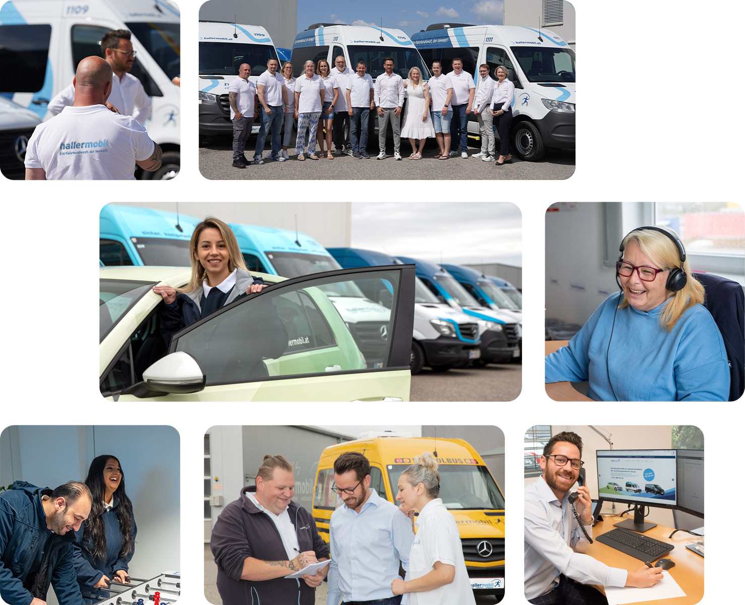 hallermobil professioneller Fahrtendienst und familiäres Unternehmen in Wien.