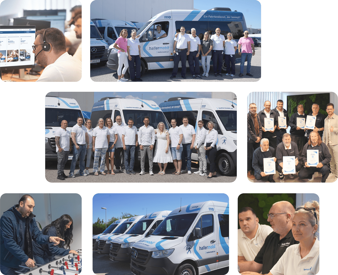 hallermobil professioneller Fahrtendienst und familiäres Unternehmen in Wien.